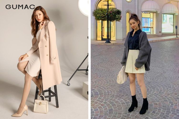 Kết hợp với giày cao gót