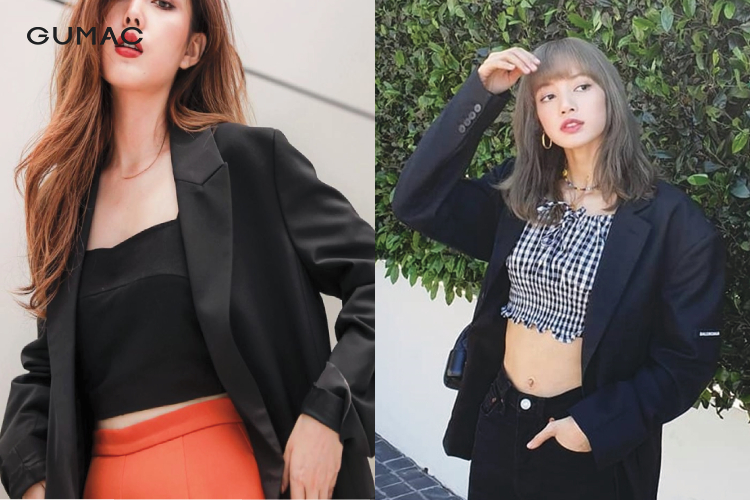 Mix&match áo croptop cùng blazer vest đẳng cấp sang trọng ao croptop cung blazer vest dang cap sang trong