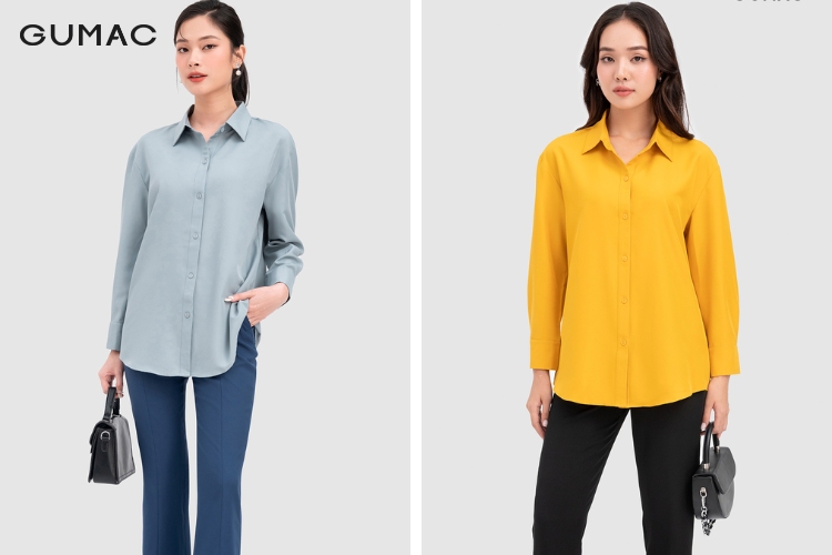 Phối áo oversize cùng quần jean