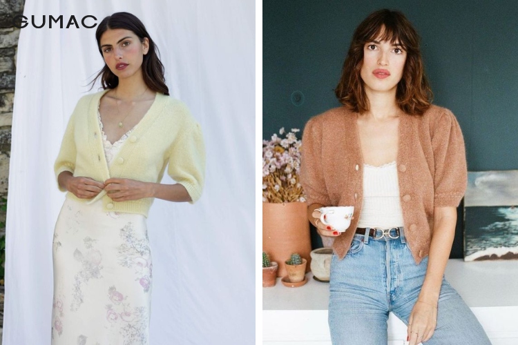Thời trang parisian chic với áo cardigan croptop