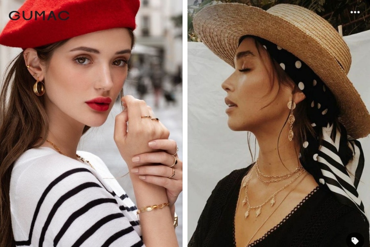 Kết hợp thêm mũ trong outfit parisian style&nbsp;