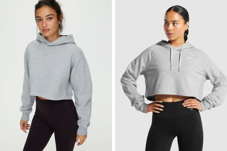 Áo hoodie croptop