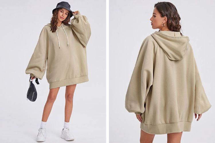 Áo hoodie dáng dài