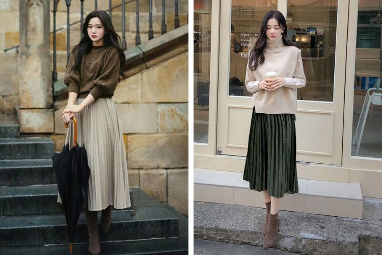 Phối đồ đi Đà Lạt cho nữ mùa lạnh và áo len Phối đồ đi Đà Lạt cho nữ mùa lạnh và áo len