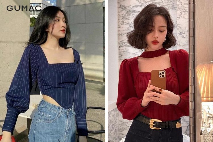 Những mẫu áo cổ vuông đẹp được phái nữ ưa chuộng