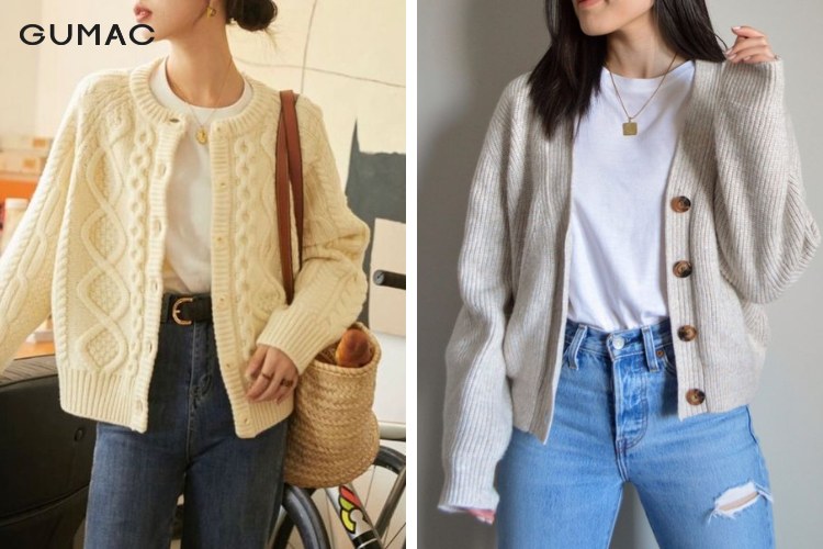 Thời trang áo khoác len cùng áo thun cao cổ Thời trang áo khoác len cùng áo thun cao cổ