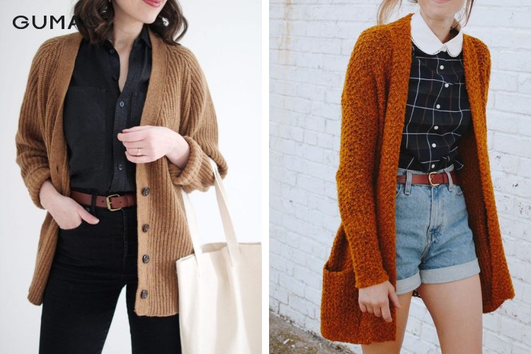 Diện áo sơ mi phối áo khoác len cao cấp Diện áo sơ mi phối áo khoác len cao cấp