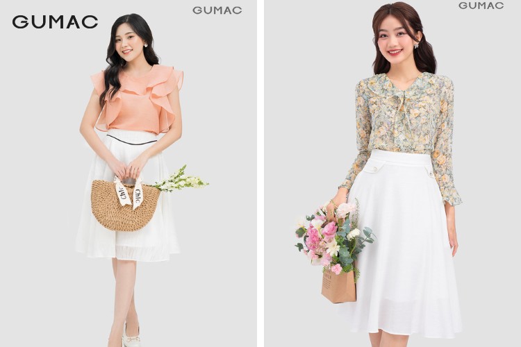 phối đồ với áo sơ mi cổ bèo sành điệu