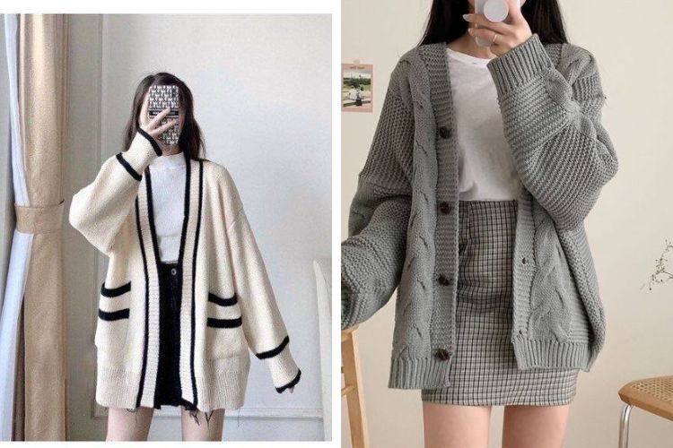 cách phối đồ với chân váy ngắn mùa đông