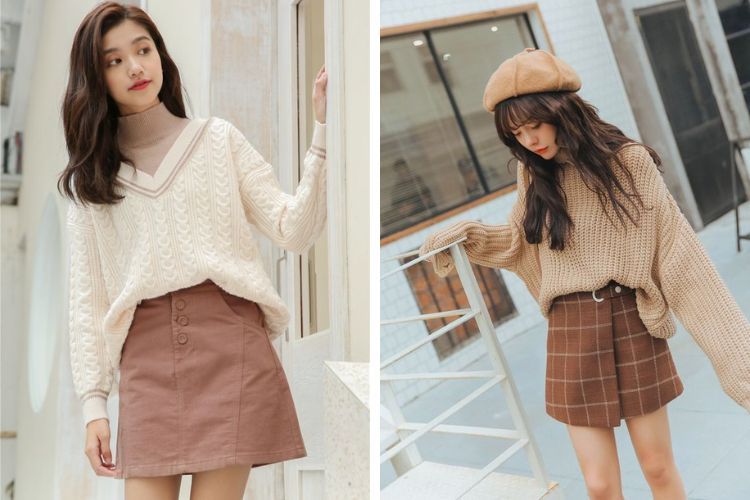 cach phoi do voi chan vay ngan mua dong