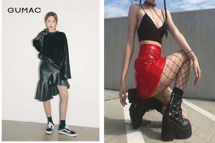 Không mặc với đồ quá ngắn