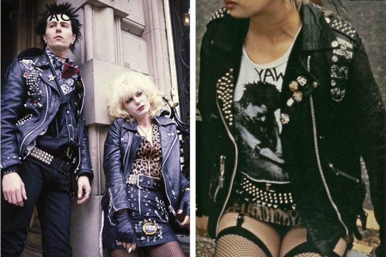 Áo khoác da tạo độ cực ngầu cho Style Punk