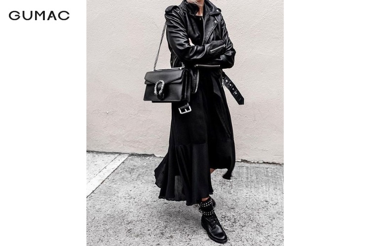 Áo khoác da phối đồ phong cách của swagger Áo khoác da phối đồ phong cách của swagger