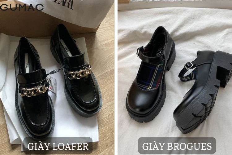 khong the thieu giay trong outfit preppy