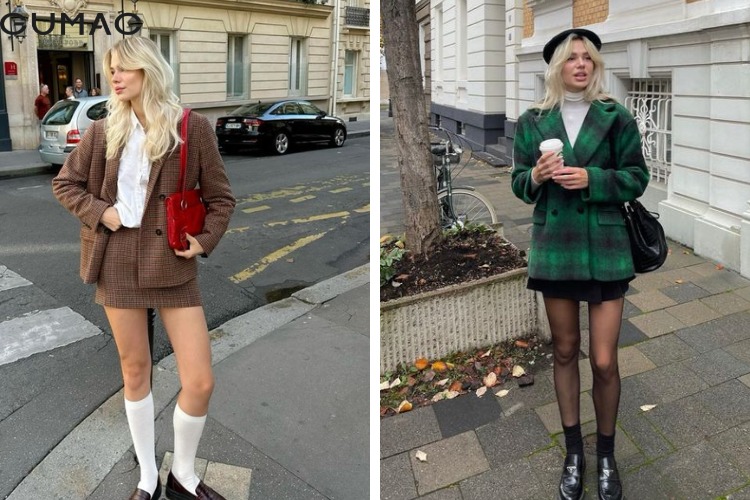 mix ao blazer chuan ivy