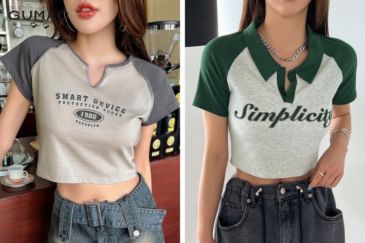 Raglan shirt croptop Raglan shirt croptop