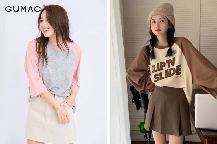 Diện chân váy tennis cùng áo raglan tạo sự trẻ trung Diện chân váy tennis cùng áo raglan tạo sự trẻ trung