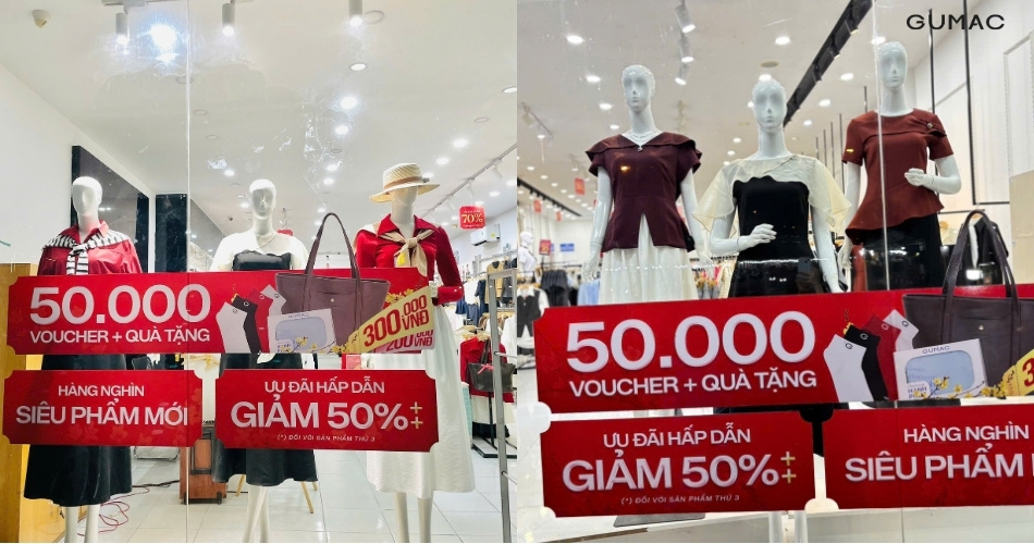 shop quan ao o quan 9 cua gumac co nhieu uu dai