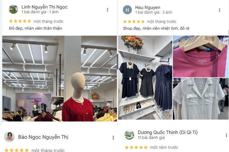 mot so trai nghiem va danh gia cua khach mua sam o shop quan ao gumac vinh long