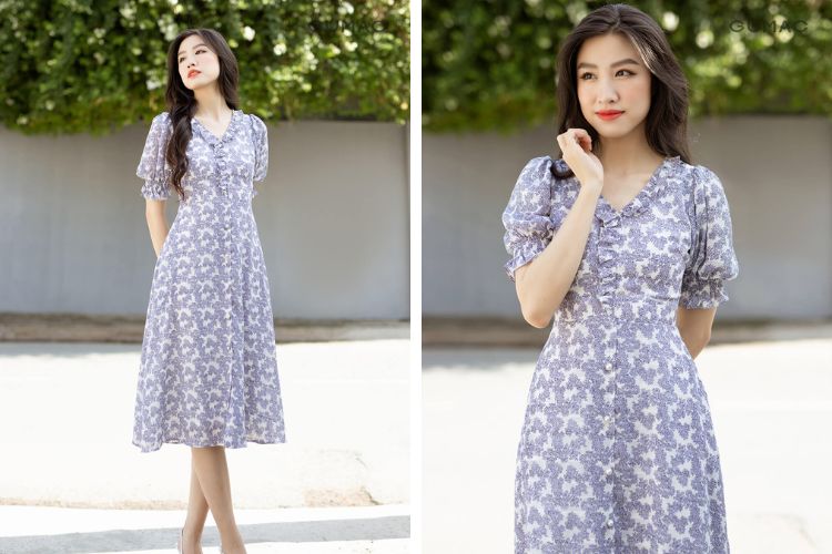 1966 hợp trang phục màu tím