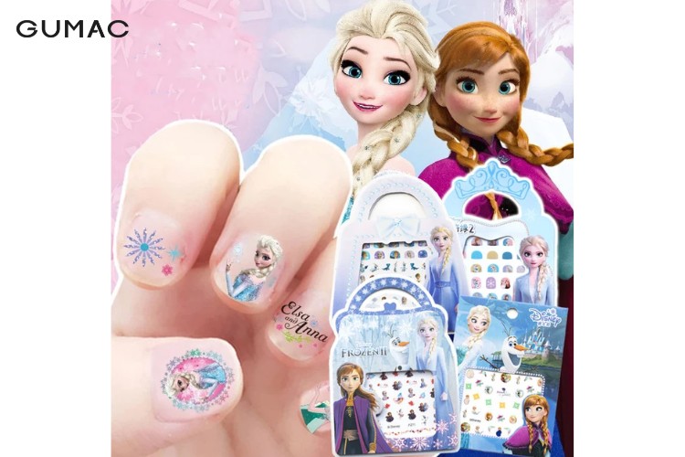 Elsa sơn móng tay trẻ em Elsa sơn móng tay trẻ em