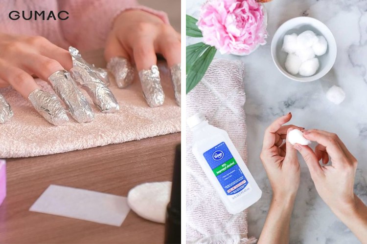 Cách tẩy sơn móng tay nhũ đơn giản tại nhà