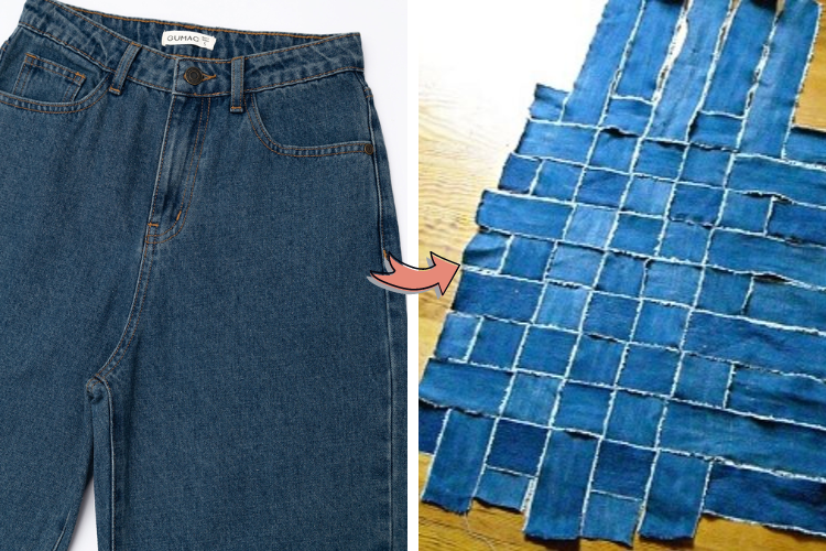 Hô biến quần jeans cũ thành mới và độc