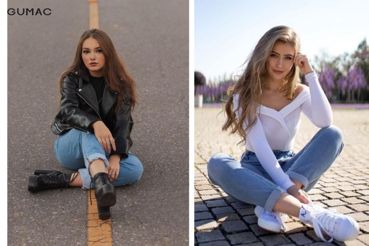 tao dang chup anh ngoi tren mat duong