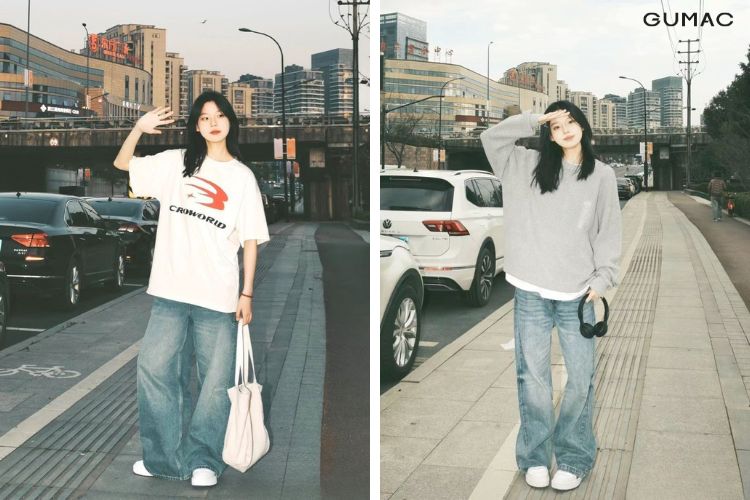 outfit chup anh duong pho nang dong