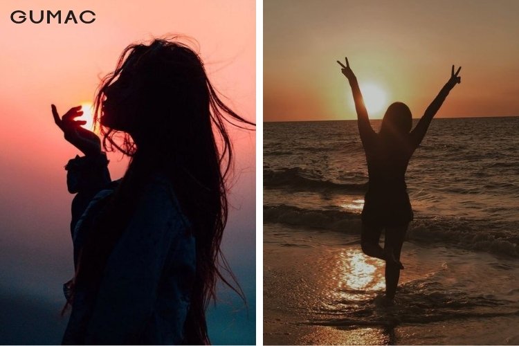 Tạo dáng chụp hình với ánh sáng ngược