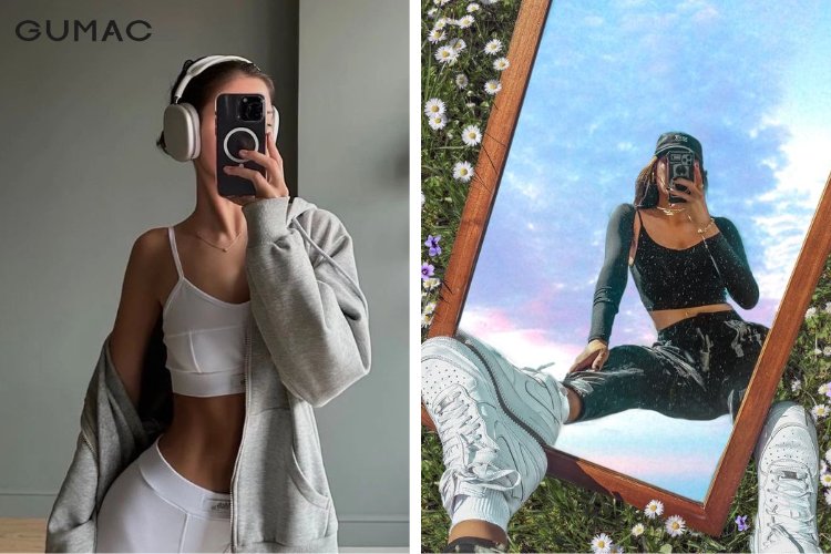 y tuong chup anh ca nhan voi guong