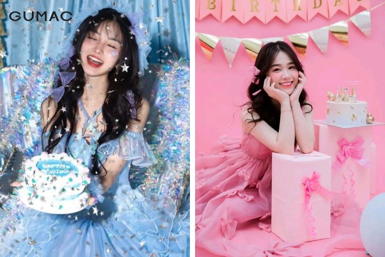 Chụp ảnh phong cách beauty với bánh sinh nhật