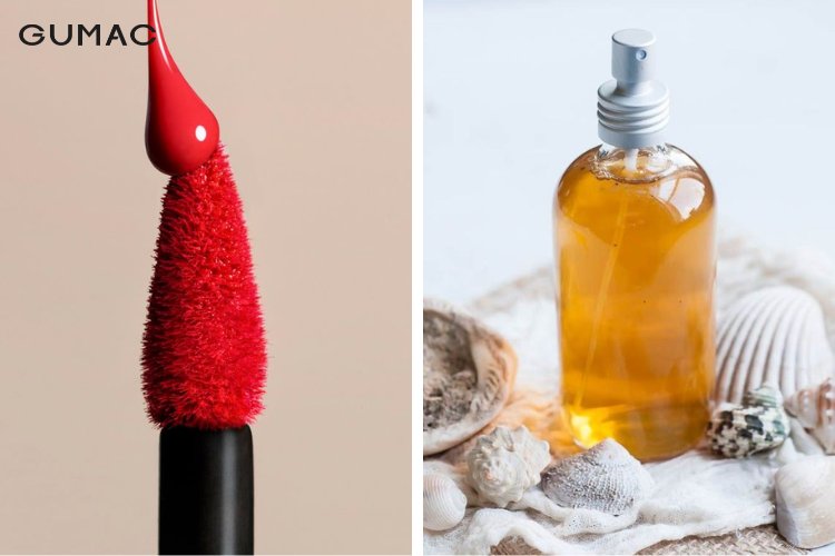 Sử dụng keo xịt tóc tẩy vết son