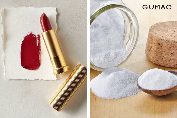 Xử lý vết son bằng baking soda