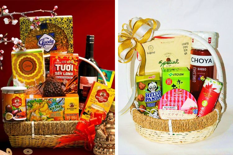Giỏ quà chưng Tết