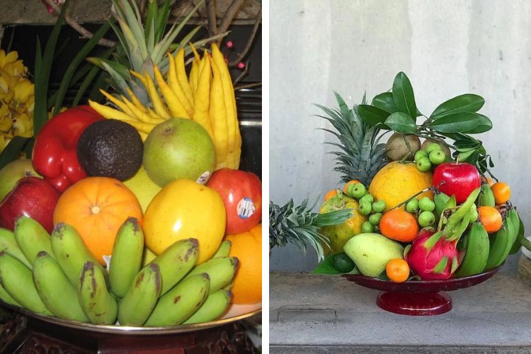 Mâm ngũ quả đầy đủ