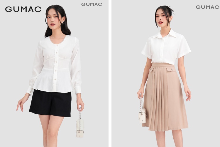 Chân váy phối thời trang cho tuổi 25