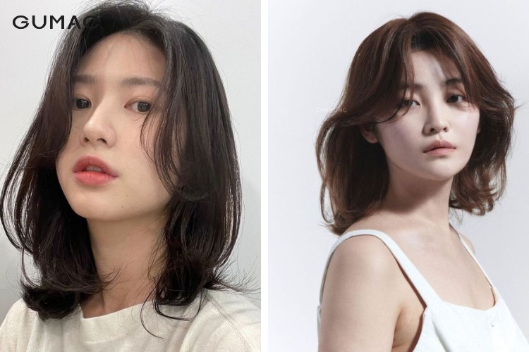 Tóc bob cho nữ mặt tròn dài ngang vai