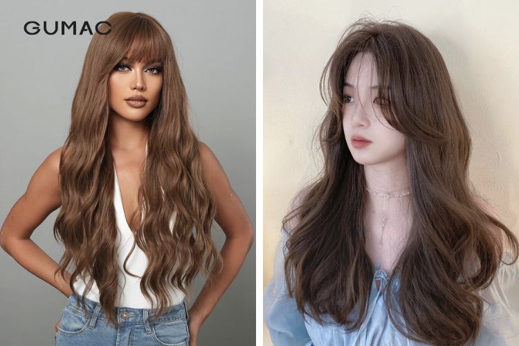 Kiểu tóc xoăn sóng cho mặt to điệu đà