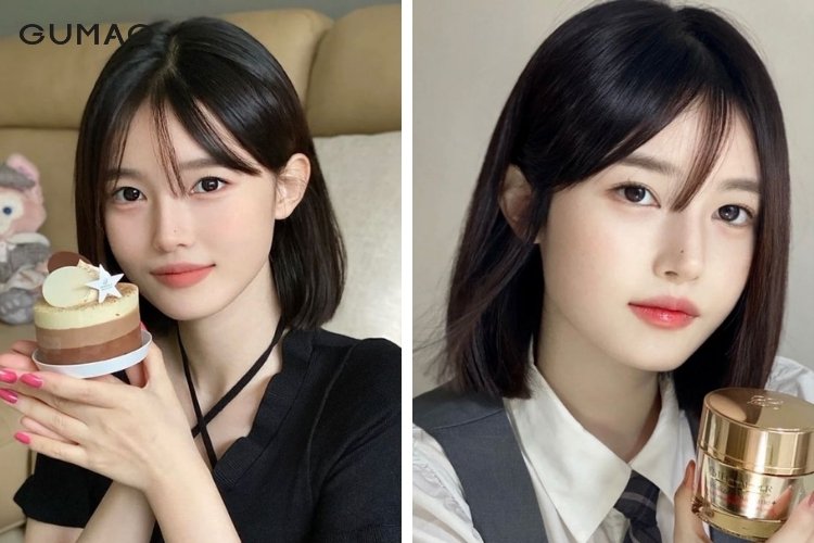 Kiểu tóc ép cụp nữ dài tự nhiên