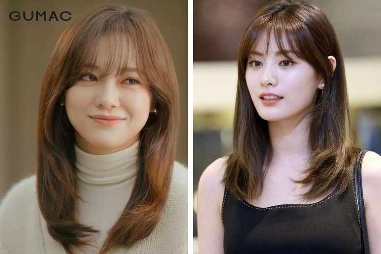 Kiểu tóc ép cụp nữ style nhẹ nhàng