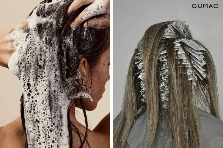 cach cham soc mai toc nhuom highlight chuan dep tai nha nhanh chong