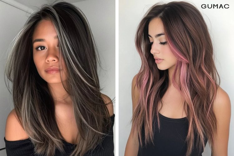 mau toc nhuom highlight cho da ngam