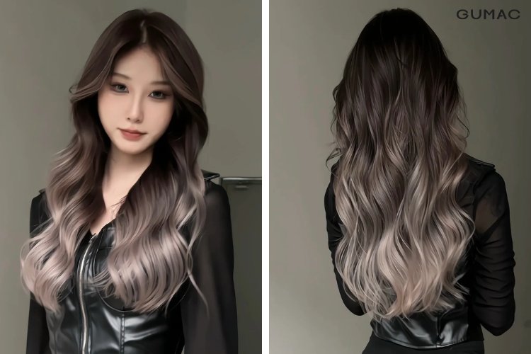 toc nhuom highlight cho nu phong cach balayage cuc tay