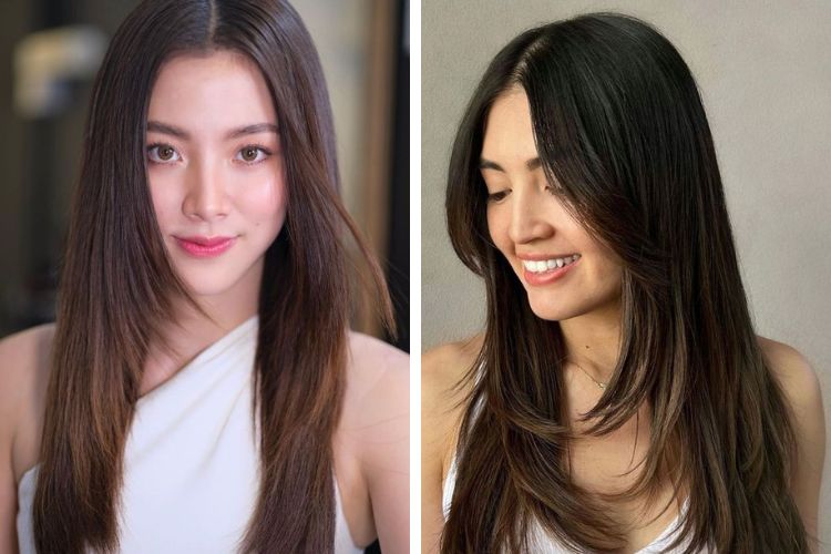 kiểu tóc layer nữ mặt tròn