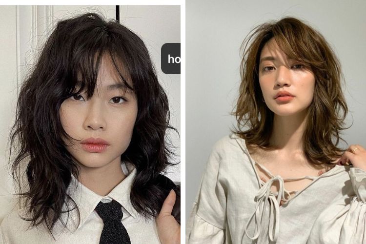 tóc layer nữ mặt tròn