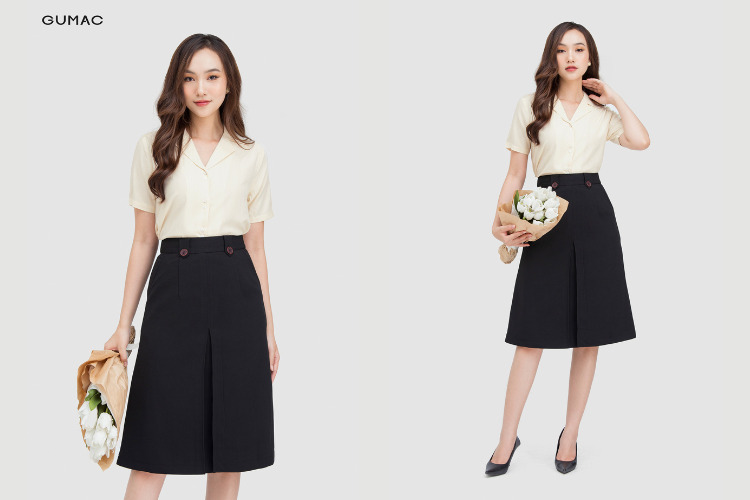 Kiểu tóc mái cho mặt tròn trán cao