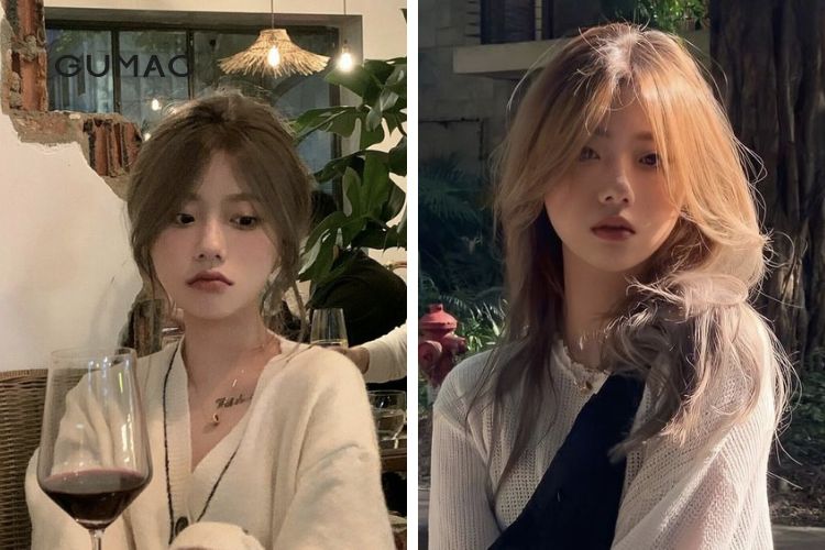 Kiểu tóc layer 2 mái cho trán ngắn năng động