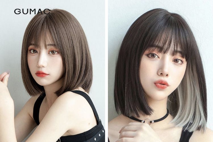 Tóc bob mái ngố cho người trán ngắn