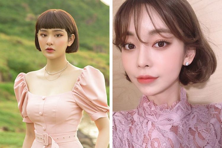 Các kiểu mái ngố dễ thương Các kiểu mái ngố dễ thương